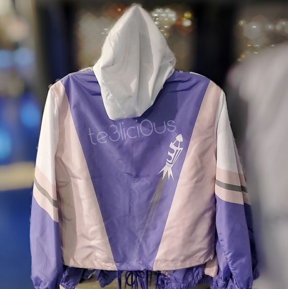 DISNEY PARKS PURPLE SPACE MOUNTAIN WINDBREAKER - Picture 2 of 4